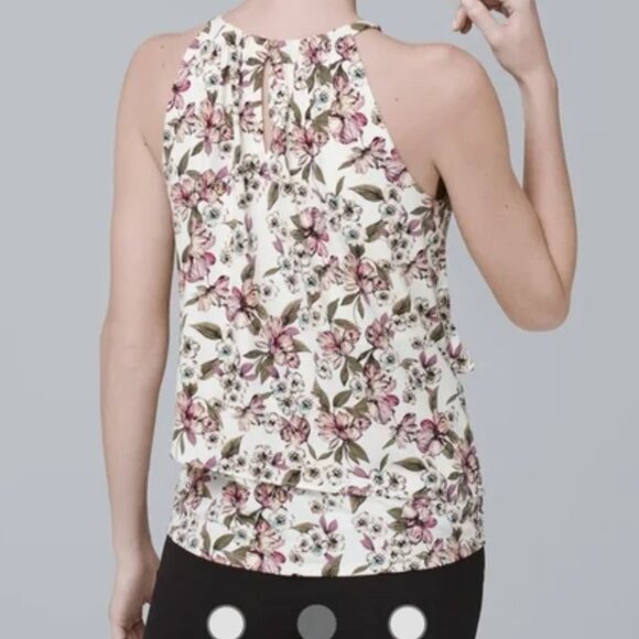 WHBM Tiered Sleeveless Top, Size S, Like New - Picture 3 of 9